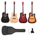 Glarry 41" Spruce Front Cutaway Folk Acoustic Guitar Dreadnought With Bag. Fixed Price $54.99.