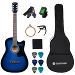 Joymusic 38 Blueburst Beginner Acoustic Guitar Inches,. Fixed Price $69.99.