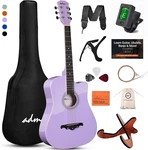 38" Inch Acoustic Guitar Bundle For Beginners Adults With Online Lesson, Cutaway. Fixed Price $135.99.