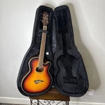 Dean Performer Archtop Acoustic-electric Guitar Sunburst Finish W/rhino Case. Fixed Price $168.95.